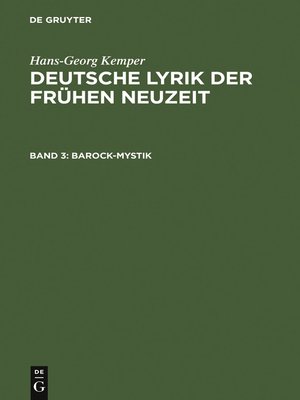 cover image of Barock-Mystik